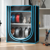Filament Storage Box Zipper Sealed Filament Organizer Clear Organizer with Window for Makers