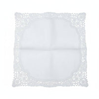 Elegant Embroidered Handkerchief Lightweight Lace Handkerchief Cotton Lace Hanky for Gift, Wedding, Memorial