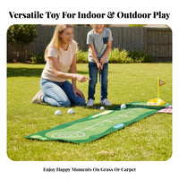 Parent-Child Interactive Kids Golf Set Develops Hand-Eye Coordination Children's Golf Playset Skill-Building for Preschoolers, Toddlers