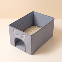 Cat Litter Enclosure Easy-Topet Hygiene Supply Removable for Travel