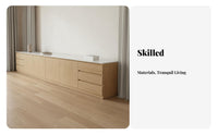 Contemporary Television Stand E1 Grade Board Contemporary Television Storage Cabinet Thickened Countertop Floor Standing Media Cabinet