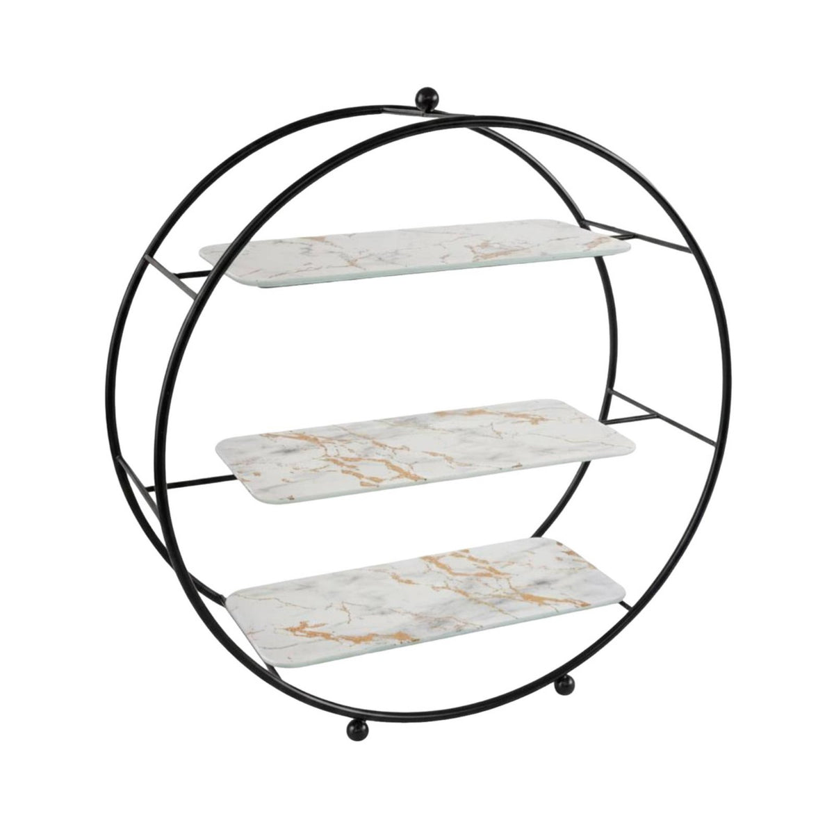 3-Tier Cake Stand Space-Saving 3 Tier Cake Stand Reusable Round Dessert Display Rack for Afternoon Tea