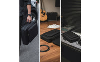 Portable Guitar Pedal Bag with Pockets Lightweight Pedal Board Bag with Pocket Oxford Cloth Zippered for Guitarists