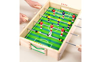 Table Football Game Compact Wooden Foosball Table Educational Wooden Soccer Game for Kids