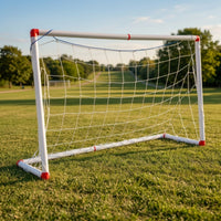 Easy to Assemble Kids Soccer Goal with Pump Outdoor Soccer Goal with Ball Sturdy Toy Compact for Toddlers, Garden, Playroom