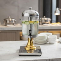 Stainless Steel Beverage Dispenser Large Capacity Buffet Drink Dispenser Catering Equipment Easy to Clean Coffee Urn for Buffets