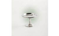Vintage Dessert Cup with Pedestal Retro Stainless Steel Dessert Bowl Elegant Footed Bowl Long-Lasting for Hosts, Home Kitchen, Cafes
