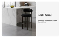 Luxury design Kitchen Island Stool Modern Design Pedestal High Stool with supportrest Sturdy and Stable Counter Chair Padded Seat for Homeowners, Bar Owners, Adults, Front Desk, Restaurant, Pub, Living Room