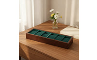6-Slot Watch Display Tray Cloth-linedLined Watch Tray Scratch-Resistant Soft for Men, Dresser
