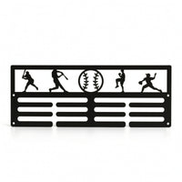 Wall-Mounted Medal Hanger with Slots Metal Medal Display Rack Space-Saving Medals Slim for Runners, Bedroom