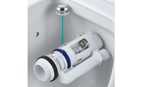 Toilet Flush Mechanism with Push Button Replacement Toilet Tank Flush Mechanism All-Purpose Plumbing Component for Homeowners, Plumbers