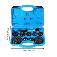 10 Pieces Removal Tool Kit Aluminum Alloy Wrench Kit Socket-Style Cup Wrench Set for Home Mechanics