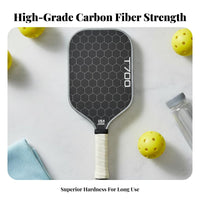 USAPA Approved T700 Pickleball Racket Lightweight Design T700 Carbon Pickleball Racket Ergonomic Grip for Men, Tournaments, Practice, Indoor