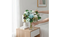 Faux Flower Arrangement Layered Artificial Flower Box Set Decorative Artificial Flowers with for Centerpieces