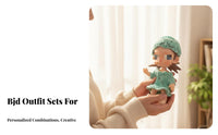 BJD Doll Clothes Cute Doll Outfit Dress Hat Handcrafted Appearance Toy Accessory for Hobbyists