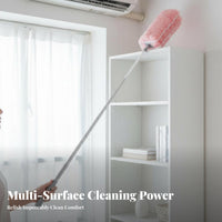 5 Pieces Extendable Duster Pole Electrostatic Adsorption for Blinds, Car Owners