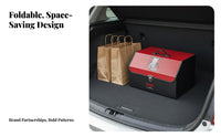 Foldable Car Storage Box Space Saving Foldable Trunk Box Large Capacity Foldable Trunk Container for Families, Drivers, Road Trips, Camping, Garage