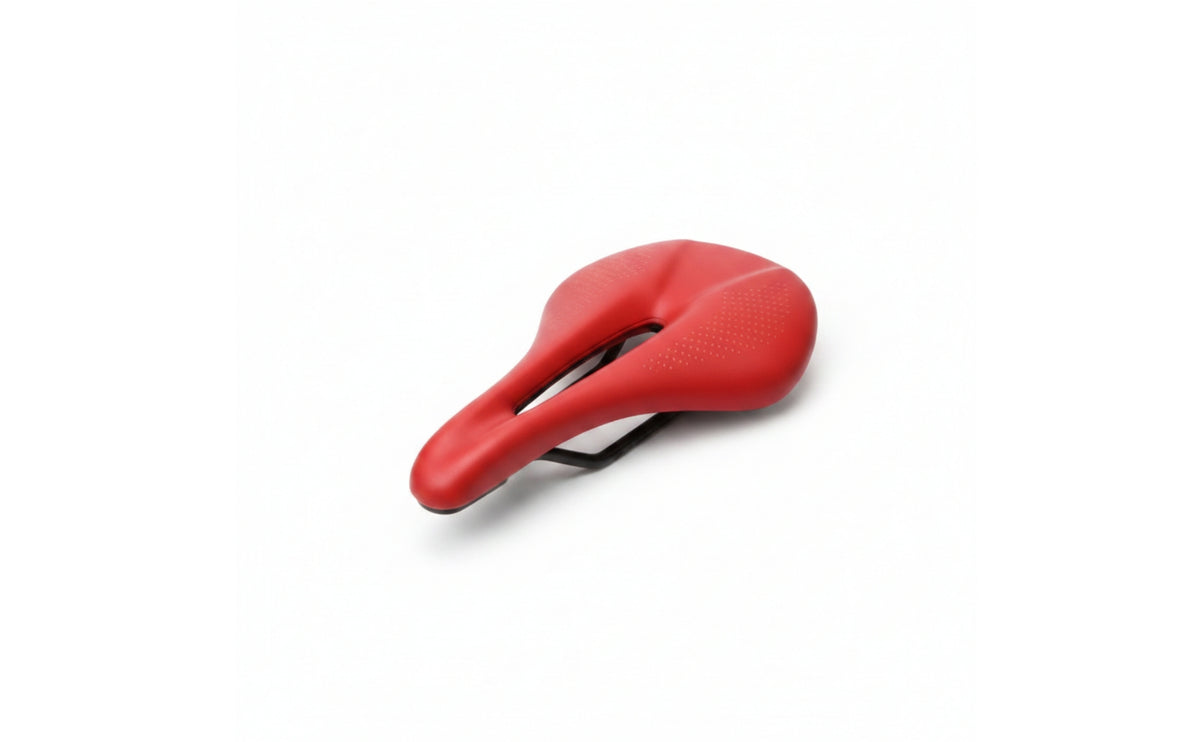 Bike Saddle with Cutout Low-Profile Hollow Cycle Seat Breathable Bike Saddle for Cyclists, Commuters, Road Biking, Mountain Biking, Commuting
