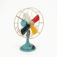 Vintage Fan Ornament Small Decor Compact for Photo Shoots, Bookshelves
