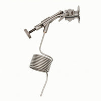 Sanitary Fermentation Sampling Part with Clamp Flange Polished Clamp-End Sampling Valve Compact Hardware Easy to Install for Homebrewers
