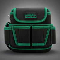 Tool Bag with Waist Strap Multifunction Crossbody Tool Bag Compact Small for Electricians, Home Repairs, Construction Sites