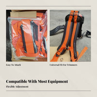 Grass Trimmer Harness Heavy-Duty Brush Cutter Harness Bright Orange Undesirable Vegetation   Strap for Landscapers, Gardeners, Garden Maintenance