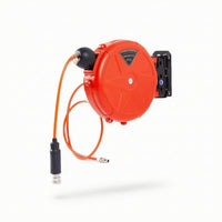 Retractable Air Conduit Reel Automatic Air Conduit Reel with Wall Mount Auto Rewind for Mechanics, DIY Hobbyists, Garage, Workshop