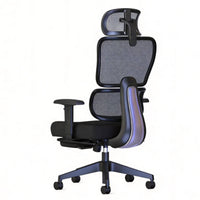 Adjustable Height Ergonomic Gaming Chair Support Medium-Back Mesh Swivel Seat Rolling Caster Wheels Office Furniture Easy Assembly for Gamers, Telecommuting Workers, Students, Workspace, Game Room