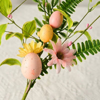 Artificial Easter Egg Flowers Easter Egg Floral Pick Branches for Floral Arrangement Wreath Decoration DIY Crafts Vase Arrangement