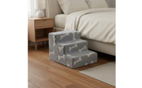 Three-Step Pet Stairs Non-Slip Three-Step Dog Stairs Thickened for Small Dogs, Cats, Bedside, Sofa