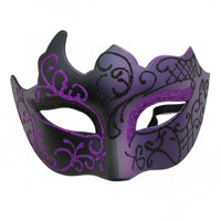 Mysterious Look men's Halffacial covering Stylish Design Costume Accessory Adjustable Fit universal size for Party-Goers, Cospelements, costume masquerade events, Nightclubs, Cosplay happening, Themed happenings