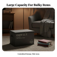 code-operated secure fastener secure fastenerable Box Large Capacity Storage Trunk Side Handles Organizing Container Stackable Design for Students, homeowners, voyagers, Garage, Closet, Dorm Room, journey