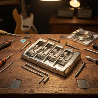4 String Bass Bridge Rectangular for 4 String Bass Bridge Metal