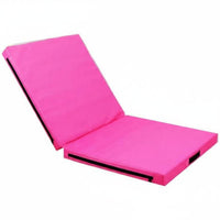 Two-Fold Exercise Mat with Carrying Handles Padded Gymnastics Mat with Carrying Handles Portable for Gymnasts, Tumbling