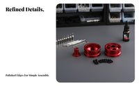 1/16 Scale Metal Wheel Hubs Long-Lasting Construction Performance Wheel Hub Set RC Vehicle Aluminum Rims Wear Resistant Model