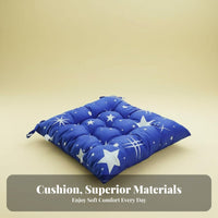 Comfortable Thickened Dining Chair Pad Retains Shape Square Seat Cushion with Ties Easy to Clean for Students, Dorm Room