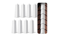 8 Pieces Aluminum Corner Corners with Nails Tapered Siding Corner Corners Hassle Hardware for Homeowners