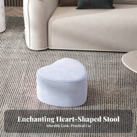 Modern Design Round Padded Stool Sturdy Build Footstool Multi-Functional Indoor Seating Multifunctional for Children, Adults, Homeowners, Living Room, Entryway, Bedroom, Office