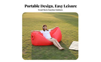 Quick Inflation Wind-Inflated Lazy Bag No Pump Needed Air Lounger Foldable Inflatable Couch Lightweight for Beachand Goers, Travelers, Beach, Camping, Travel, Poolside