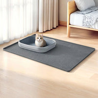 Silicone Pet Mat with Honeycomb Texture, Non Slip Dog Mat and Cat Mat for Food Water, Raised Edge Pet Feeding Mat to Keep Floors Clean and Tidy