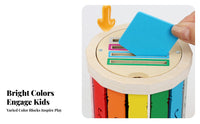 Wooden Educational Sorting Toy Hands-on Color Sorting Toy Painted Finish