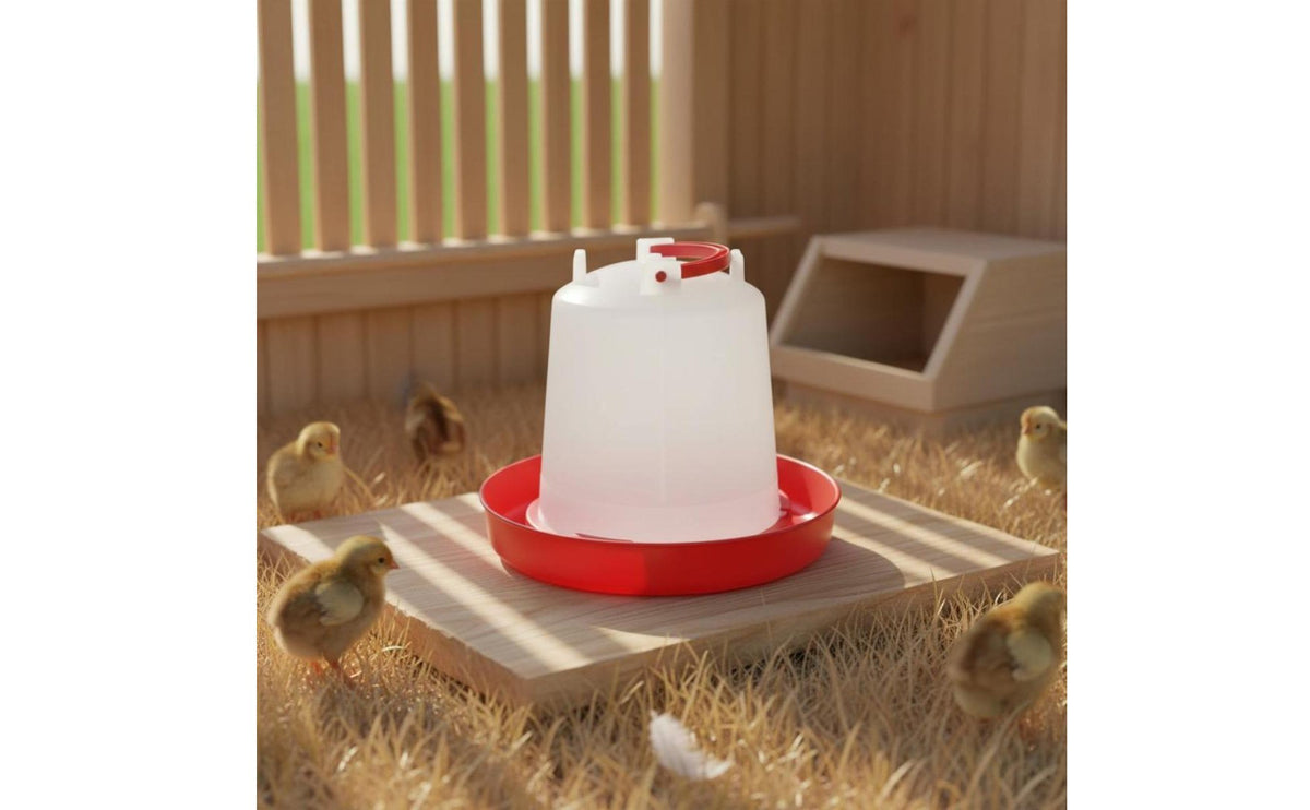 Hands-Effortless Watering Automatic Chicken Feeder Easy to Clean Hanging Duck Feed Trough Sturdy Material Hanging Poultry Waterer Heavy Duty for Backyard
