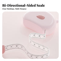 Retractable Physique Tape Measure Single-Button Retraction Portable Physique Tape Measure Automatic-Locking Double-Sided