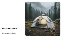 Waterproof Automatic Camping Tent Windproof Design Instant Quick-Setup Tent Wind Resistant Automatic Sun Shelter Protection for Families, Beginners, Overnight Trips, Picnics, Backyard, Beach