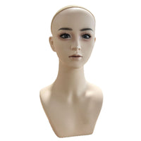 New Male Makeup Head Model Wig Display Mannequin Head for Glasses Hats Necklaces Photo Cosplay Half Body