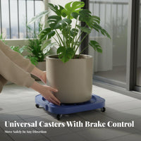 Round Wheeled cart Indoor & Outdoor Use Wheeled Plant carrier for Home, Gardeners