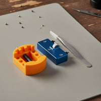 3 Pieces 3 Piece Watch Repair Kit Stainless Steel Tweezers Watch Repair Kit Fine-Tipped for Hobbyists, Hobbyists