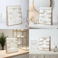 Earring Display Stand Freestanding Earring Organizer Board Countertop Fold-out for Jewelers, Craft Fairs, Dresser