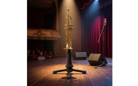 Padded Wind Instrument Stand Tripod Base Floor Standing Instrument Stand Rubber Feet Musical Gear Upright