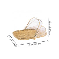 Bamboo Food Mesh Cover Dish Cover Covered Fruit Basket